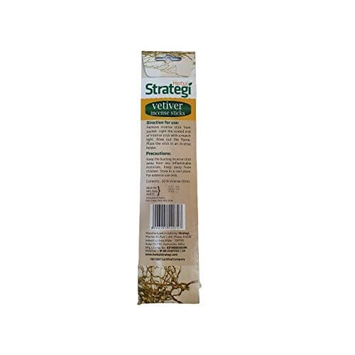 Herbal Strategi Vetiver Aromatic Incense Sticks 20 pcs Better Homes Herbal Strategi