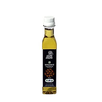 Phalada Pure & Sure Organic Castor Oil, 250ml oil Pure & Sure