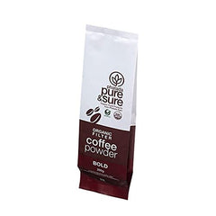 Pure & Sure Organic Filter Coffee Powder Bold | Ground Coffee | Pure & Sure South Indian Filter Coffee Powder | Fresh Coffee 200g.