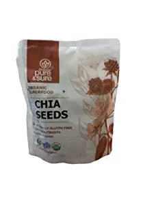 Pure & Sure Organic Chia Seeds, 150g Super Foods Pure & Sure