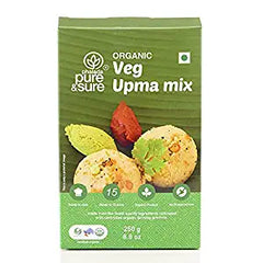 Pure & Sure Organic Upma Mix | Ready to Cook Meals | Vegetarian Upma Mix, Delicious & Aromatic, 250g
