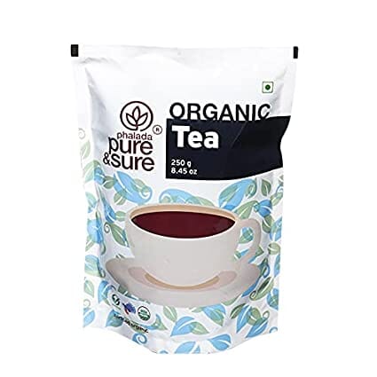 Pure & Sure Organic Tea | Nutrient Rich Weight Loss Tea | Non-GMO, No Food Preservatives, Natural Immunity Boosting Organic Tea Powder | 250gm. Tea Powder Pure & Sure