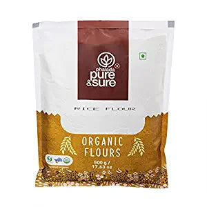 Pure & Sure Organic Rice Flour | Rice Atta | Chawal Ka Atta | Akki Hittu | Pure & Sure Rice Flour 500G. Grocery Pure & Sure