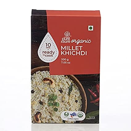 Pure & Sure Organic Millet Khichdi Mix | Ready To Cook Millet Khichdi | 200 gms Instant Food Pure & Sure