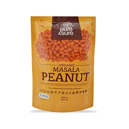 Organic Peanut Masala-200Gms Snacks Pure & Sure
