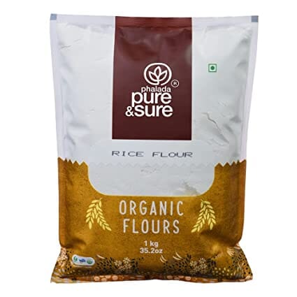 Phalada Pure & Sure Organic Rice Flour | Gluten Free Atta, No Preservatives, High Protein Food | Rice Flour 1kg Flour Pure & Sure
