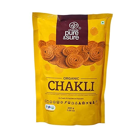 Phalada Pure & Sure Organic Chakli, 200g Snacks Pure & Sure