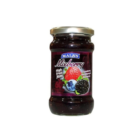 Malas Mixberry High Fruit Jam 350gm Glass Bottle HIGH FRUIT Mala's