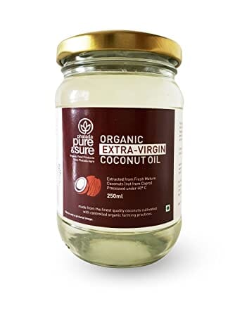 Pure & Sure Organic Extra Virgin Coconut Oil 250ml oil Pure & Sure