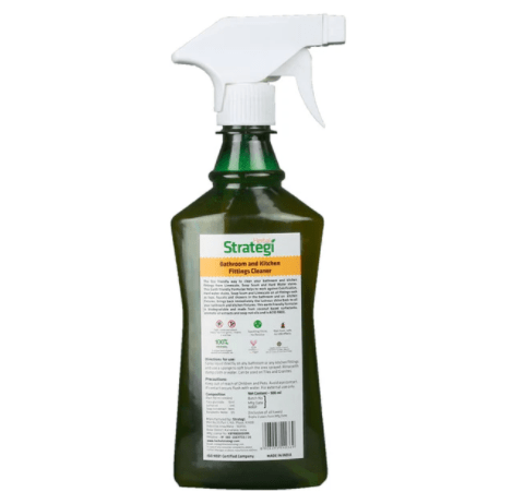 Herbal Strategi Bathroom and Kitchen Tap and Shower Fittings Cleaner 500ML Cleaner Herbal Strategi