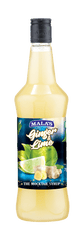 Mala's Ginger & Lime Cordial Syrup 750 ml for Mocktail & Cocktail