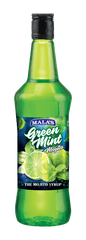 Mala's Green Mint Cordial Syrup 750 ml for Mocktail & Cocktail