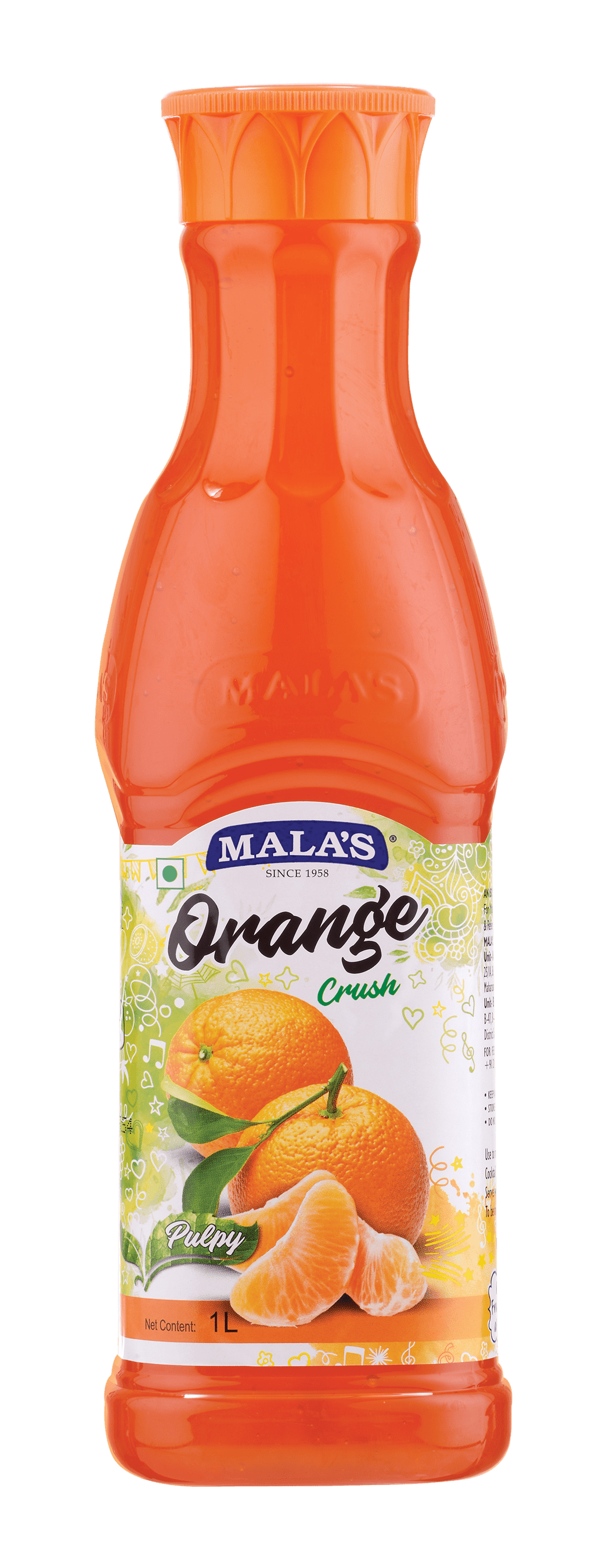 Mala's Orange Crush 750ML Crush Mala's