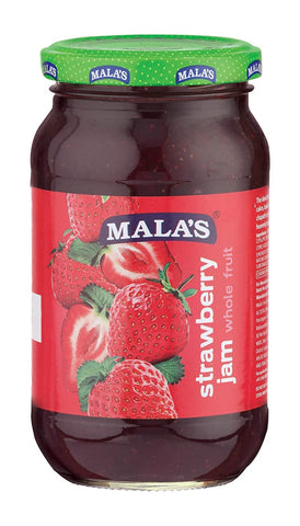 Malas Strawberry (Whole) Jam 500g Glass Jar