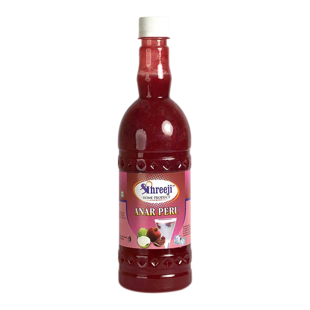 Shreeji Anar Peru Syrup Mix With Water For Making Juice 750 ml Syrup Shreeji