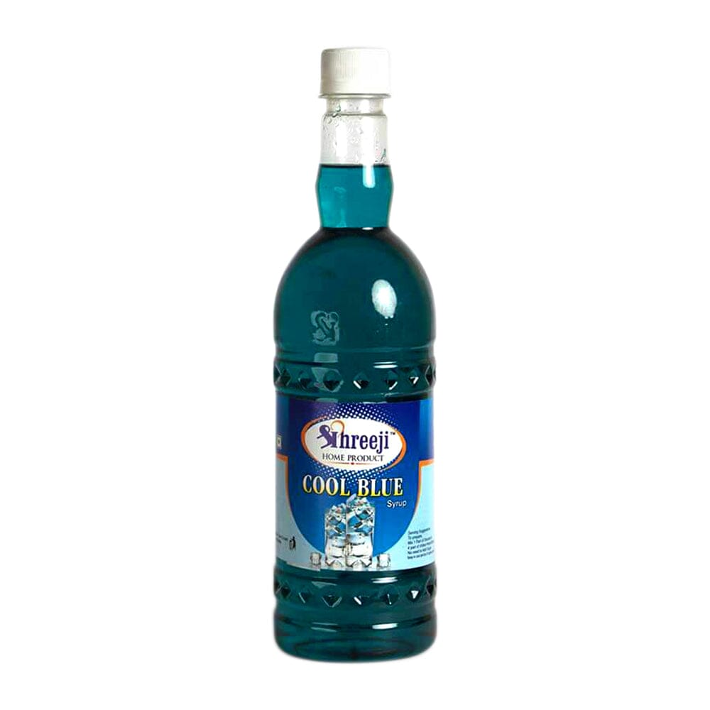 Shreeji Cool Blue Lagoon / Blue Curacao Syrup Mix with Water for Making Juice / Cocktail / Mocktail 750 ml Syrup Shreeji