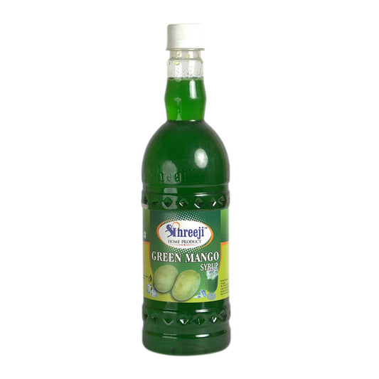 Shreeji Green Mango Syrup Mix with Water for Making Juice 750 ml Syrup Shreeji