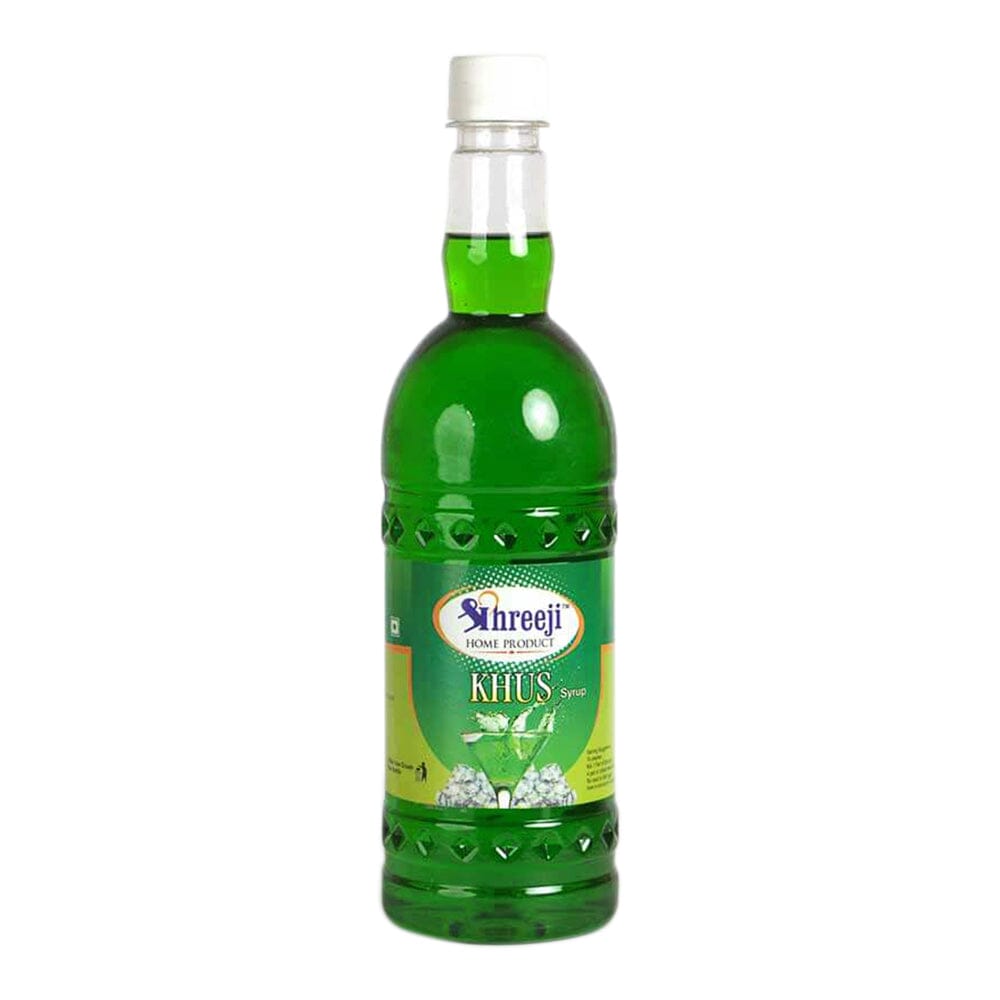 Shreeji Khus Syrup Mix with Water / Milk for Making Juice 750 ml Syrup Shreeji