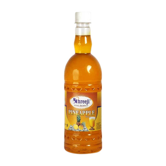 Shreeji Pineapple Syrup Mix with Water for Making Juice 750 ml Syrup Shreeji