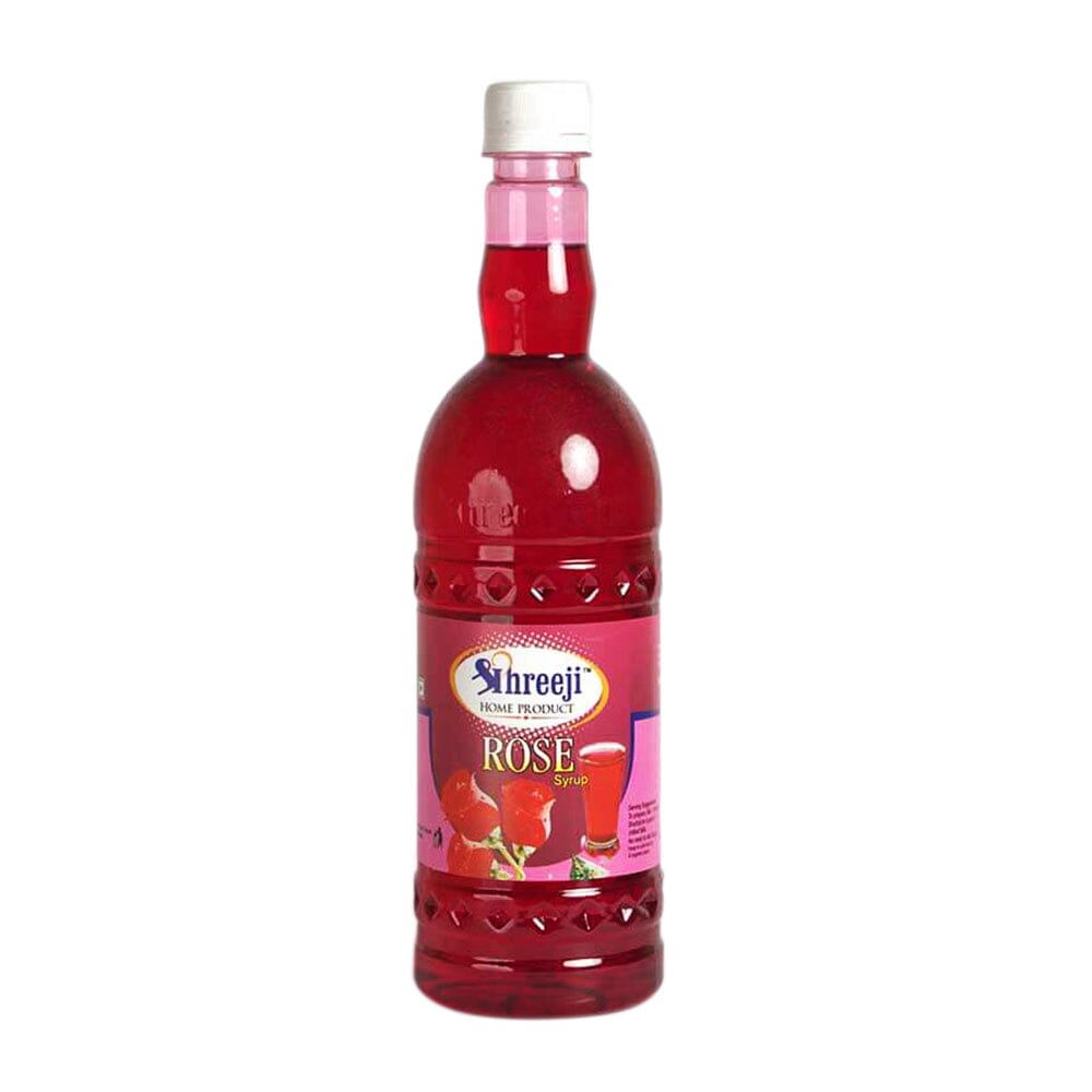 Shreeji Rose Syrup Mix with Water / Milk for Making Juice 750 ml Syrup Shreeji